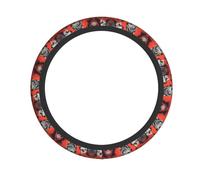 The Wolf's Gaze Printed Steering Wheel Protective Cover Elastic Steering Wheel Decorative Cover Suitable For SUV Truck