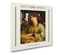 The Woman And Window By Dante Gabriel Rossetti Canvas Print | Gallery Wrapped 30mm Frame Wall Art | 20x20 inches | Ready to Hang | Classic People Picture | Living Room Bedroom Lounge Office