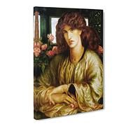 The Woman And Window By Dante Gabriel Rossetti Canvas Print | Gallery Wrapped 30mm Frame Wall Art | 30x20 inches | Ready to Hang | Classic People Picture | Living Room Bedroom Lounge Office