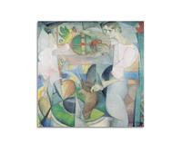 The Woman at The Well - by Diego Rivera Painting Art Posters Wall Art Canvas Aesthetic Music And Movie Decoration Living Room Bedroom 16x16inch(40x40cm) Unframe-style