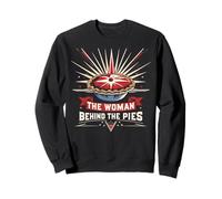 The Woman Behind The Pies Womens Thanksgiving Bakers Top Sweatshirt