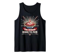 The Woman Behind The Pies Womens Thanksgiving Bakers Top Tank Top
