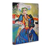 The Woman By Amadeo De Souza Cardoso Canvas Print | Gallery Wrapped 30mm Frame Wall Art | 30x20 inches | Ready to Hang | Classic People Picture | Living Room Bedroom Lounge Office