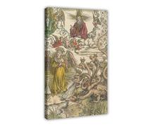 The Woman of The Apocalypse And The Seven Canvas Poster Wall Art Decor Print Picture Paintings for Living Room Bedroom Decoration Frame-style 08x12inch(20x30cm)
