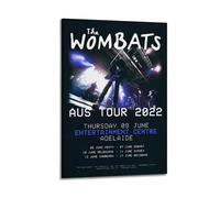 The Wombats Posters Stylish Print Poster Aesthetic Wall Art Decor Vintage Canvas Decorative Painting Poster Living Room Bed Room Derector 16x24inch(40x60cm) Frame-style