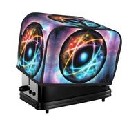 The Wonderful Universe toaster cover is suitable for 2 small toaster covers with wide slots and comes with a storage pocket to meet diverse baking needs.