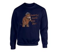 The Wonderful World Book Day 2025 Jumper, Boys Girls Funny Animal Cartoon Novel Movie Themed Gift Kids Adults Unisex Sweatshirt Top(S, Navy)