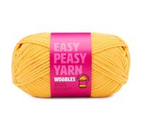 The Woobles Easy Peasy Yarn, Crochet & Knitting Yarn for Beginners with Easy-to-See Stitches - Yarn for Crocheting - Worsted Medium #4 Yarn - Cotton-Nylon Blend
