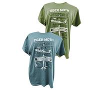 The Wooden Model Company Ltd Blackburn Buccaneer RAF Cold War Military Aircraft T Shirt Blueprint Design Olive Green