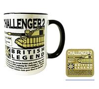 The Wooden Model Company Ltd FV4034 Challenger 2 British Army Third Generation MBT Tank Design Mug and Sand Coaster Set.