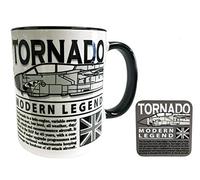 The Wooden Model Company Ltd Panavia Tornado RAF/GAF/IAF Multirole Combat Aircraft Design Mug and Coaster Set Grey Coaster.