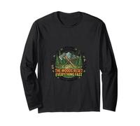 The Woods Reset Everything Fast Nature Design Long Sleeve T-Shirt