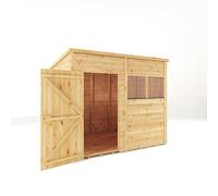Mercia Woodsman Shiplap 6X4 Ft Apex Timber Dip Treated Shed With Floor & 2 Windows
