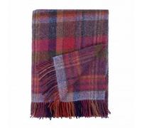 The Wool Company English Country Woollen Throw Bramble- Medium Weight Throw in Natural Warm Tones of Autumn - Perfect for Indoors and Outside