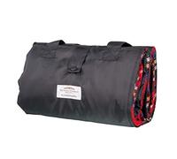 The Wool Company Large Eventer Wool Picnic Rug Royal Stewart Lightweight Picnic Blanket with a Damp-Proof Nylon Backing and Carrying Straps - Made in The UK