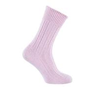 The Wool Company Luxury Alpaca Bed Socks Cottage Rose 4-7 - Super-Soft Unisex Socks - Made in England