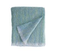 The Wool Company Mohair Throw - Sea Glass Green - Wonderfully Warm Ultra-Soft - Breathable and Lightweight