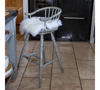 The Wool Company Natural White Sheepskin Seat Pads Square 40 cm | Added Comfort To Your Seating At Home Or On Your Office Chair