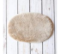 The Wool Company Oval Sheepskin Pet Bed Cornsilk | Super Stylish Perfect For Your Special Pet | Cat & Dog Bed | 53 x 26cm Approx Pet Bed