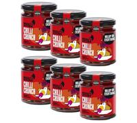 The Woolf’s Kitchen | Chilli Crunch | Crispy Umami Delight | Ultimate Crispy Chilli Oil | Amplify Your Asian & Thai Dishes | Versatile Condiment | 6 x 190ml