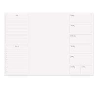 The Worcestershire Stationery Company A3 Days of The Week Desk Pad, White
