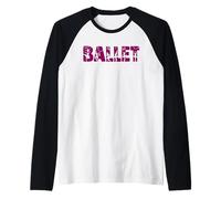 The Word Ballet - Dance Silhouettes Raglan Baseball Tee
