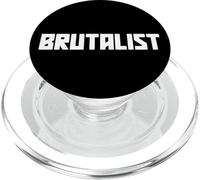 The word Brutalist for Architects, Concrete & Geometry Fans PopSockets PopGrip for MagSafe