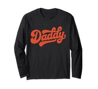 The Word Daddy | A Retro Aesthetic Design That says Daddy Long Sleeve T-Shirt