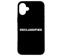 The word DECLASSIFIED | A design that says DECLASSIFIED Case for iPhone 16 Plus
