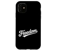 The word Freedom | A baseball style design that says Freedom Case for iPhone 11