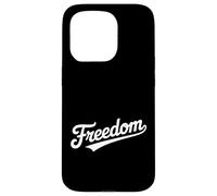 The word Freedom | A baseball style design that says Freedom Case for iPhone 15 Pro
