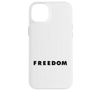 The word Freedom | Stylish design that says Freedom on white Case for iPhone 14 Plus