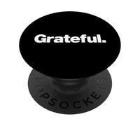 The word Grateful | A design that says Grateful PopSockets Adhesive PopGrip