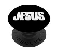 The word Jesus | A design that says Jesus PopSockets Adhesive PopGrip