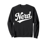 The Word Nerd Retro Script Design | Bold Geeky Aesthetic Sweatshirt