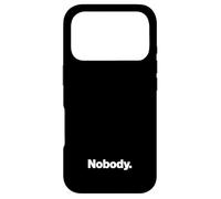 The word Nobody | A design that says Nobody Case for iPhone 17 Pro