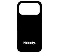 The word Nobody | A design that says Nobody Case for iPhone 17 Pro Max