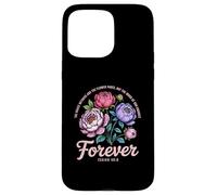 The Word of God Endures Forever Women Christian Floral Case for iPhone 15 Pro Max