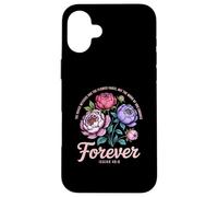 The Word of God Endures Forever Women Christian Floral Case for iPhone 16 Plus