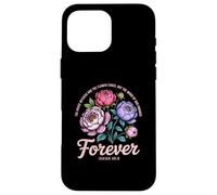 The Word of God Endures Forever Women Christian Floral Case for iPhone 16 Pro Max