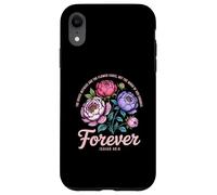 The Word of God Endures Forever Women Christian Floral Case for iPhone XR