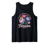 The Word of God Endures Forever Women Christian Floral Tank Top