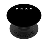 The word Pray | A stylish design that says PRAY PopSockets Adhesive PopGrip
