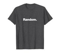 The Word Random | A Design That says Random T-Shirt, Men, Dark Heather Grey, 6X-Large