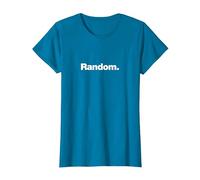 The Word Random | A Design That says Random T-Shirt, Women, Sapphire Blue, X-Small