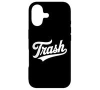 The word Trash | Team Trash Retro Script Style Design Case for iPhone 17