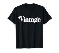 The Word Vintage | A Stylish Retro Design that says Vintage Value Graphic T-Shirt, Men, Black, S