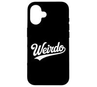 The Word Weirdo Retro Script Design | Bold Quirky Aesthetic Case for iPhone 16