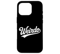 The Word Weirdo Retro Script Design | Bold Quirky Aesthetic Case for iPhone 16 Pro