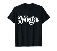 The Word Yoga | A Groovy Retro Design That says Yoga T-Shirt